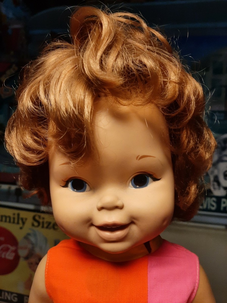 RARE Vtg Mattel 1964 Variation Swingy Doll Red / Brown Hair HTF