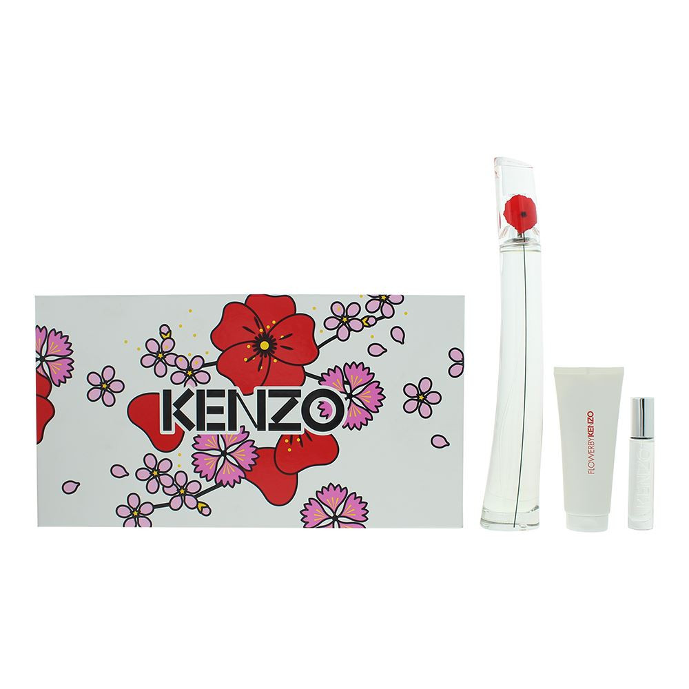 Kenzo Flower Eau de Parfum 3 Piece Gift Set For Women | eBay