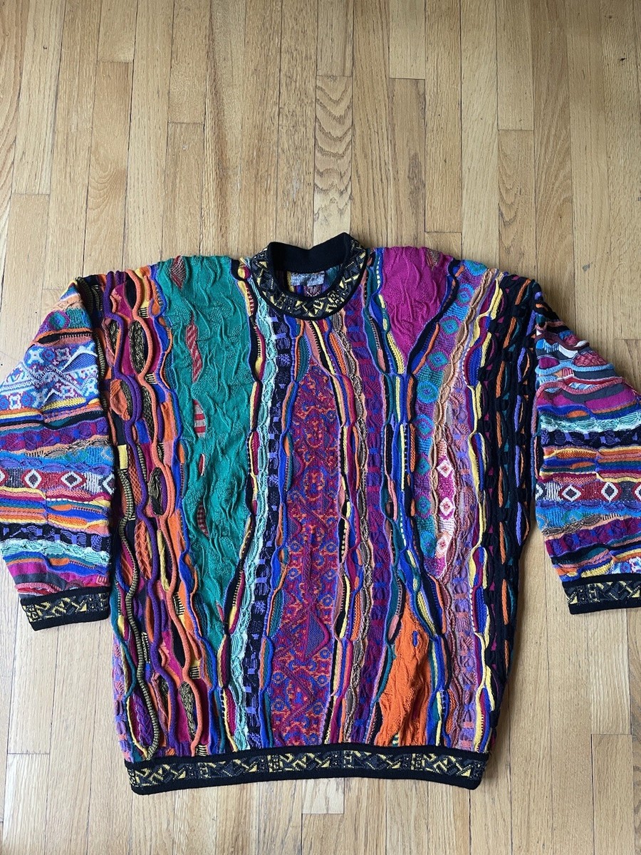 AMAZING Vintage COOGI Australia Wool Sweater Biggie Smalls Size