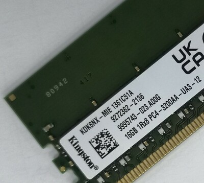 Kingston 16GB DDR4 PC4-3200AA Desktop Memory (KDK8NX-MIE) for sale