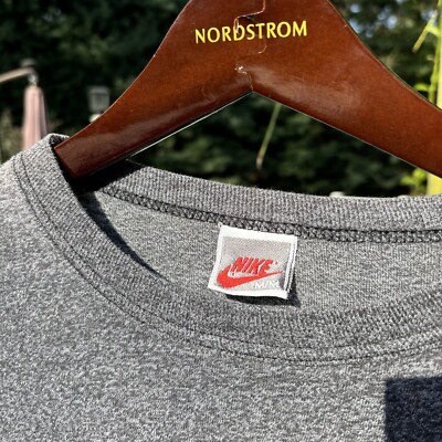 Vintage 90s Nike Air Jordan T Shirt Gray Single Stitch Sz M Made