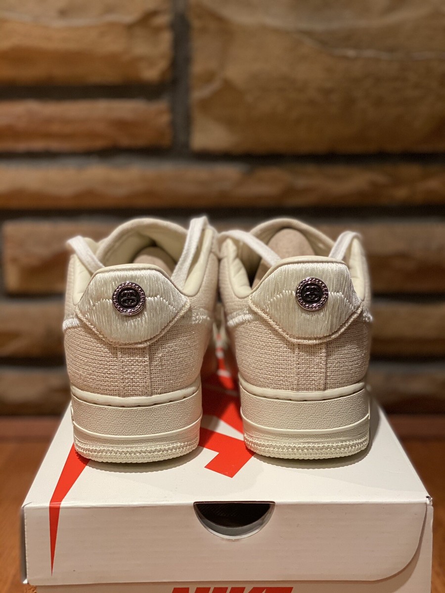 Stussy x Nike Air Force 1 “Fossil” Size 7 | eBay