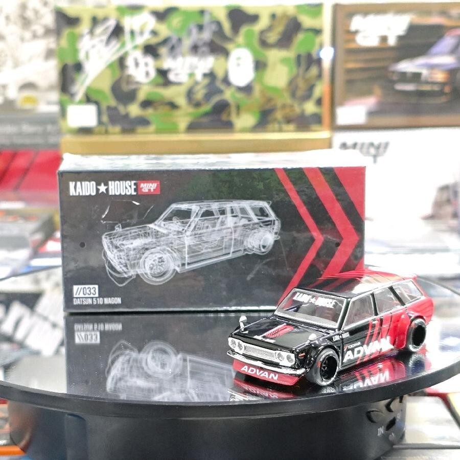 CHASE CAR - Kaido House x Mini GT Datsun 510 Wagon Advan KHMG033