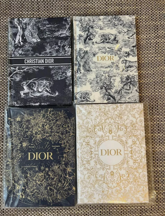 Set of 4 Dior novelty Notebook VIP DIOR Authentic Limited from