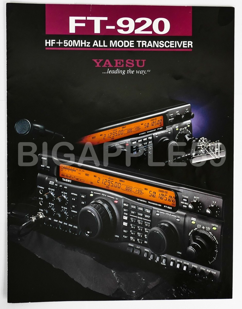 Yaesu FT-920 HF 50MHz All Mode Transceiver for sale online | eBay