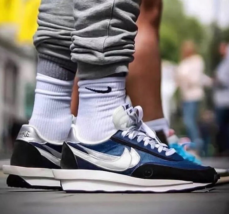 Fragment Design x Sacai x Nike LDWaffle “Blackened Blue” - Men's