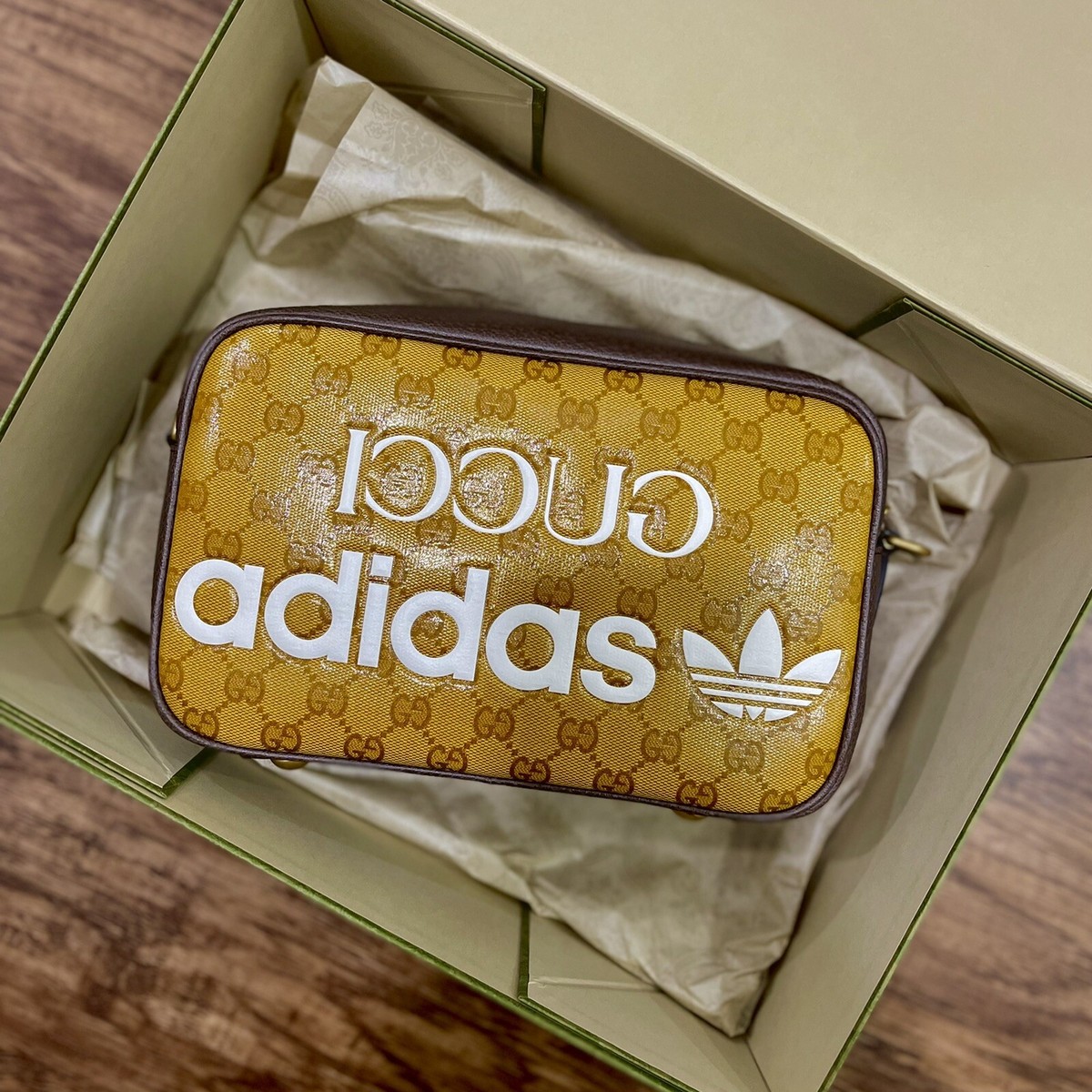 In Hand! Gucci x adidas Small Shoulder Bag | eBay