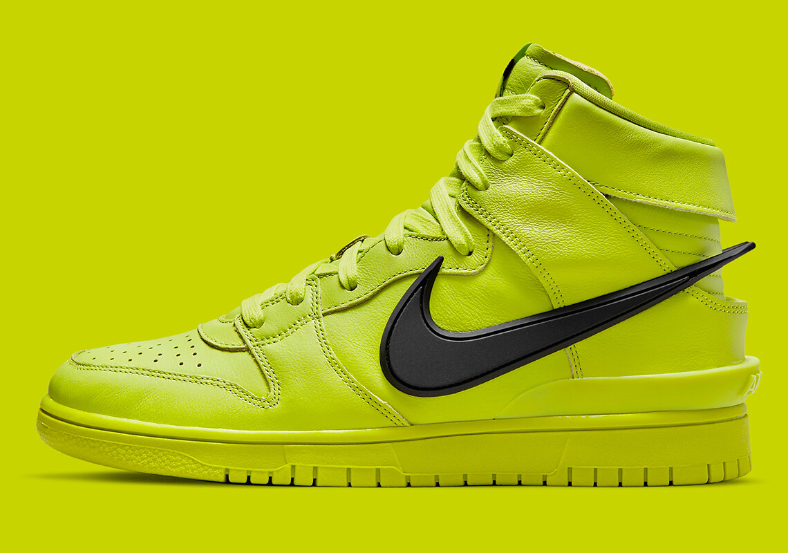 Nike Dunk Hi AMBUSH Atomic Green Flash Lime Black CU7544-300 sz