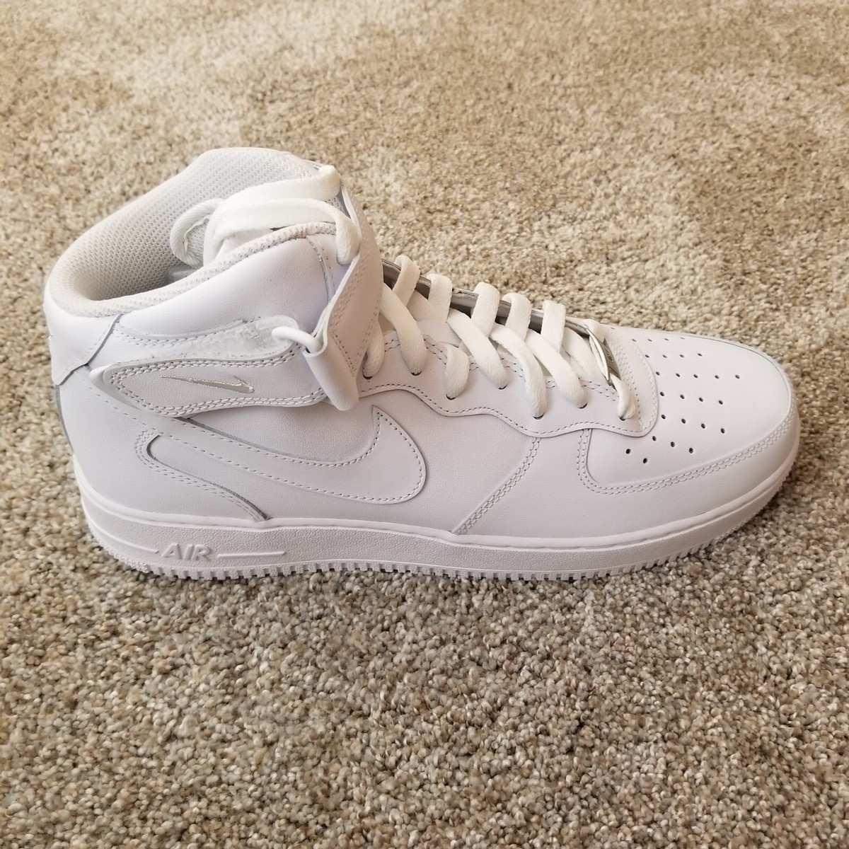 Nike Air Force 1 Mid '07 Shoes Triple White CW2289-111 Men's Size