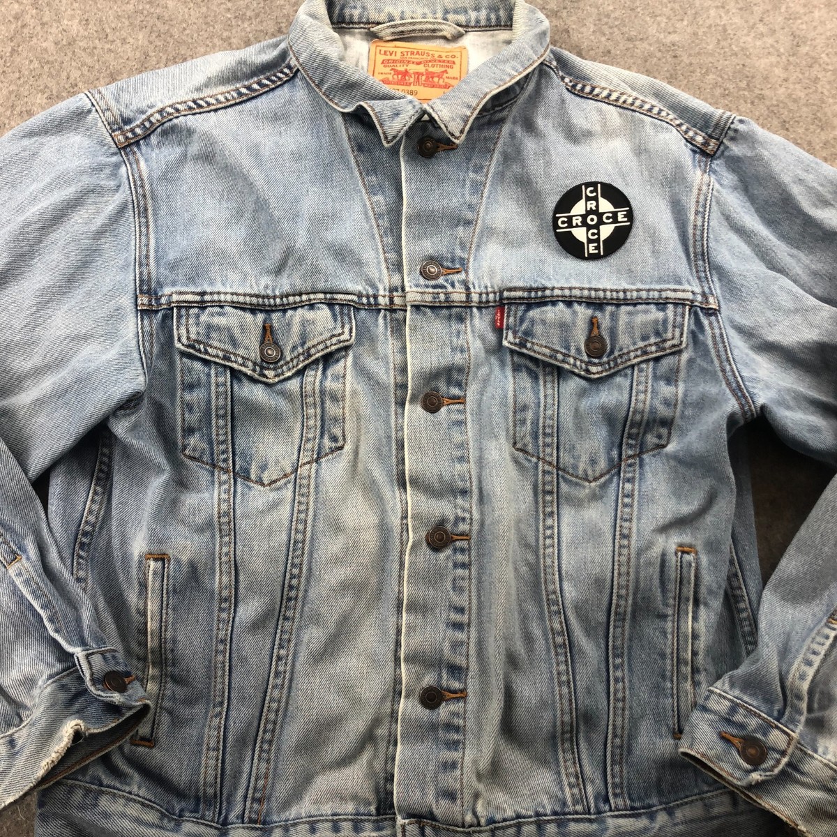 Vintage Levis Mens Jacket Large Blue Denim Jean Trucker 70507 0389