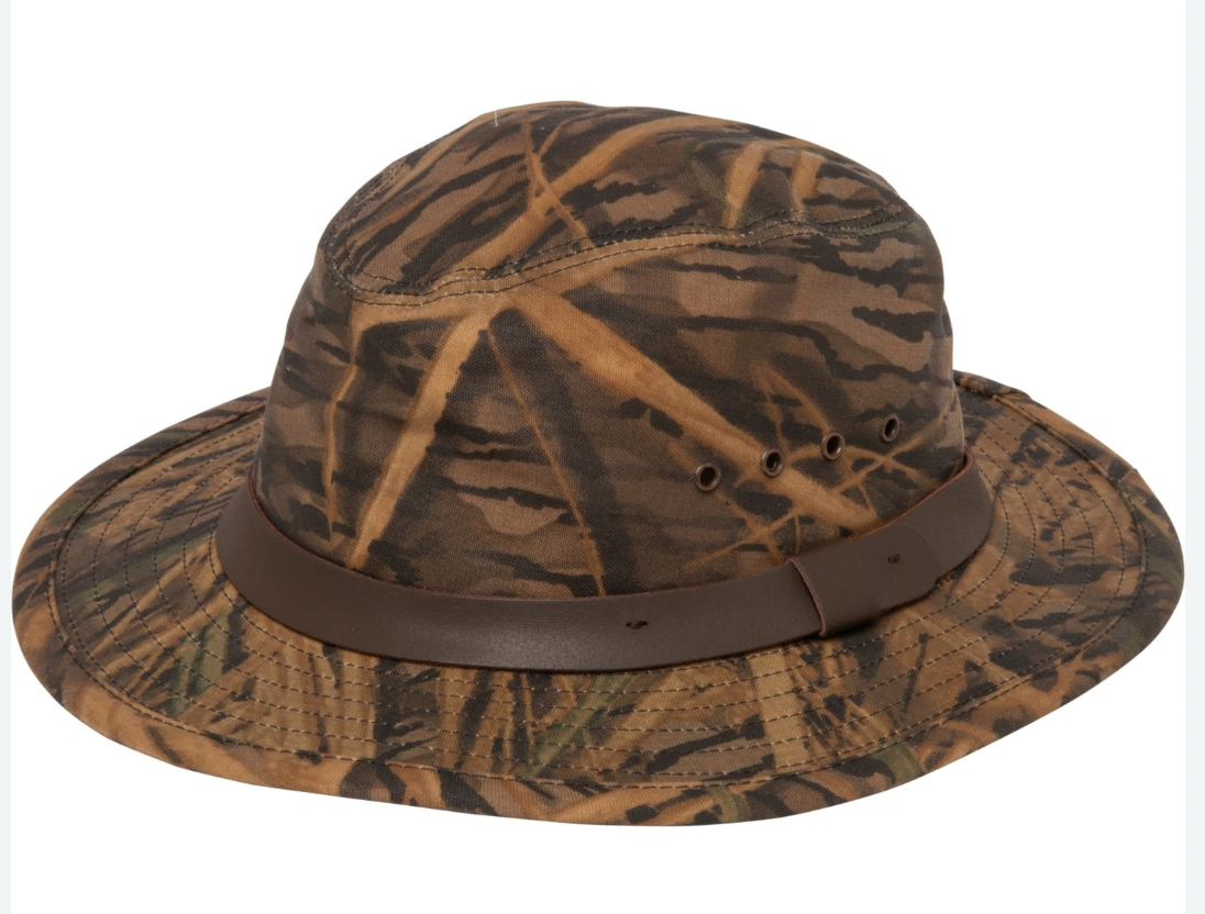 Filson Tin Cloth Packer Hat USA Made Waxed Cotton Canvas M Mossy