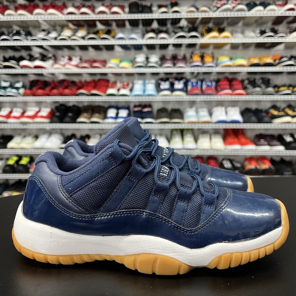 Nike Air Jordan 11 Retro Low Midnight Navy GS 528896-405 Youth