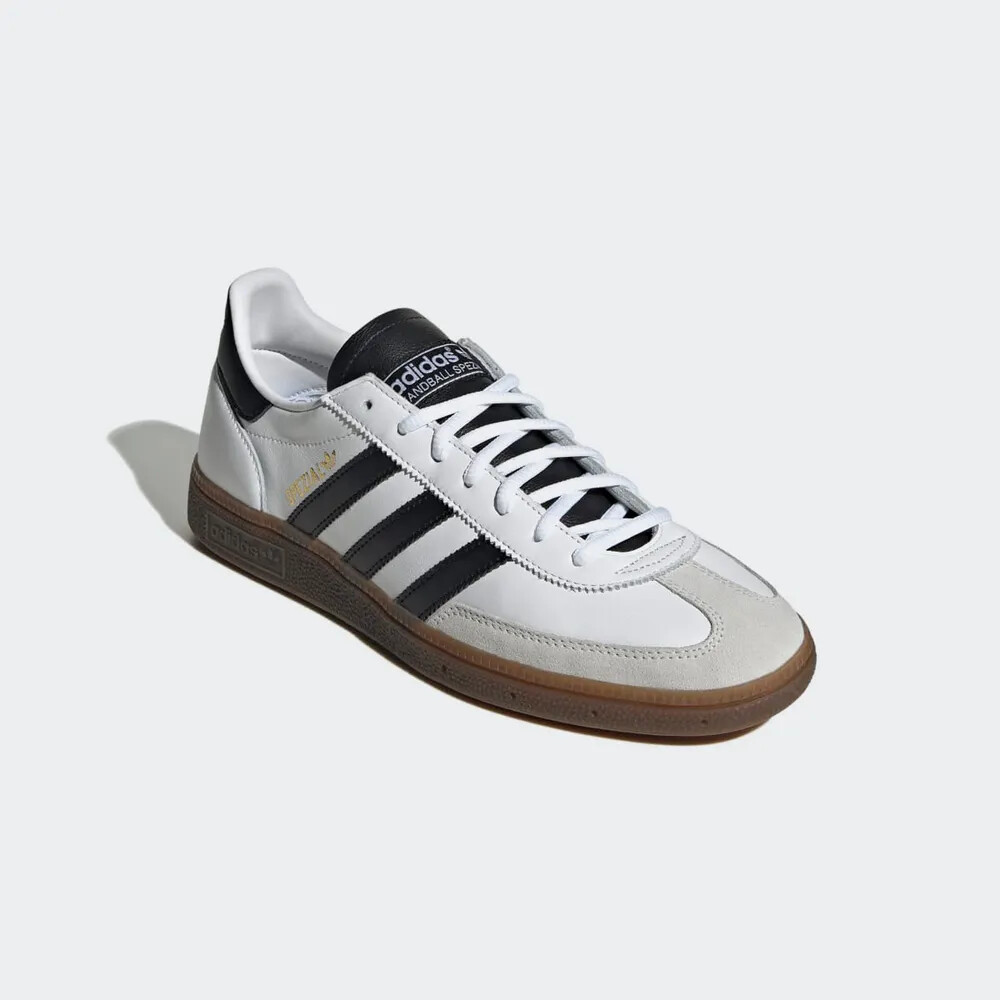 New Adidas Handball Spezial Leather Shoes - White/ Black/ Gum