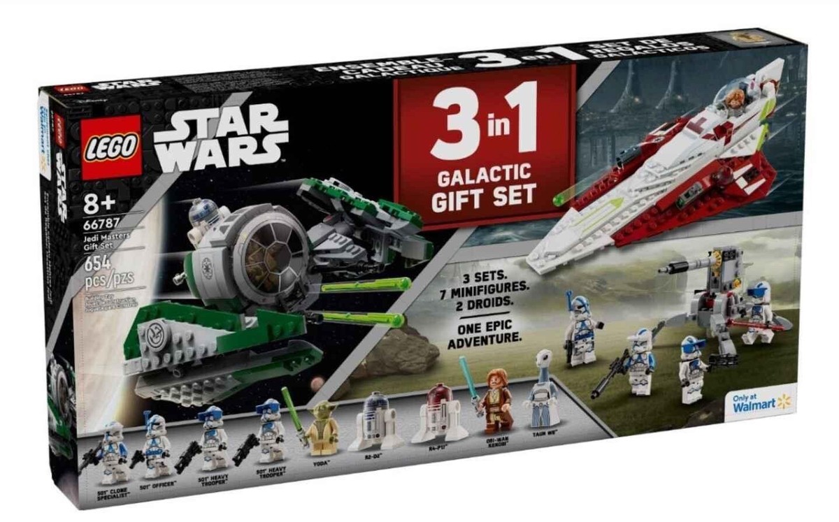 Lego 66787 Star Wars Jedi Masters 3 In 1 Galactic Gift Set New