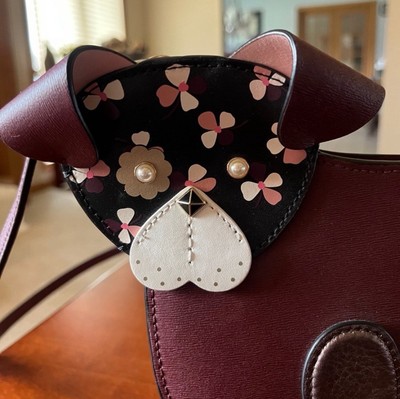 Kate Spade Dog Crossbody Bag Floral Poppy Cherrywood WKRU6239
