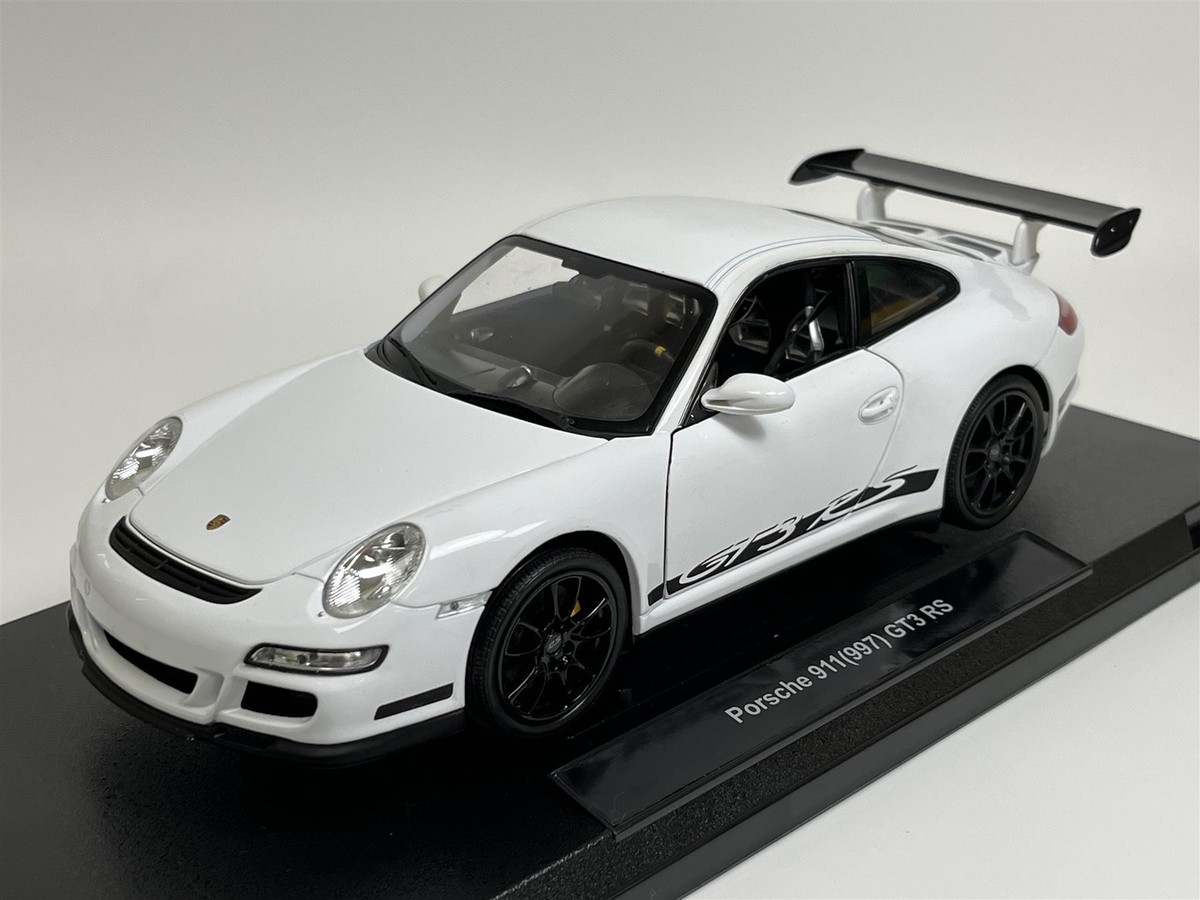 Porsche 911 997 GT3 RS White 1:18 Scale Welly 18015w | eBay