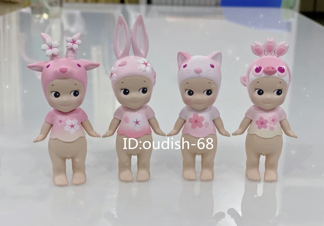 4 PCS Authentic Sonny Angel Cherry Blossom Mini Figure Confirmed
