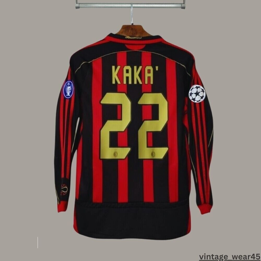KAKA' #22 AC Milan Jersey 2006/2007 Long Sleeve Retro Vintage