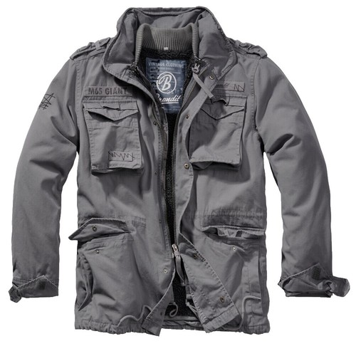Brandit Military M65 Giant Field Jacket Coat - Charcoal Grey