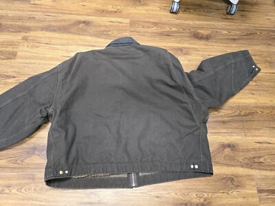 Carhartt J97 DKB Detroit Jacket Size 4XL Blanket Lined Canvas Work