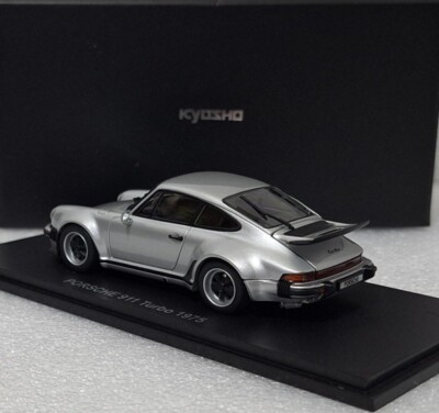 Porsche 911 (930) Turbo 1975 Silver 1:43 Kyosho 05524S EXTREMELY
