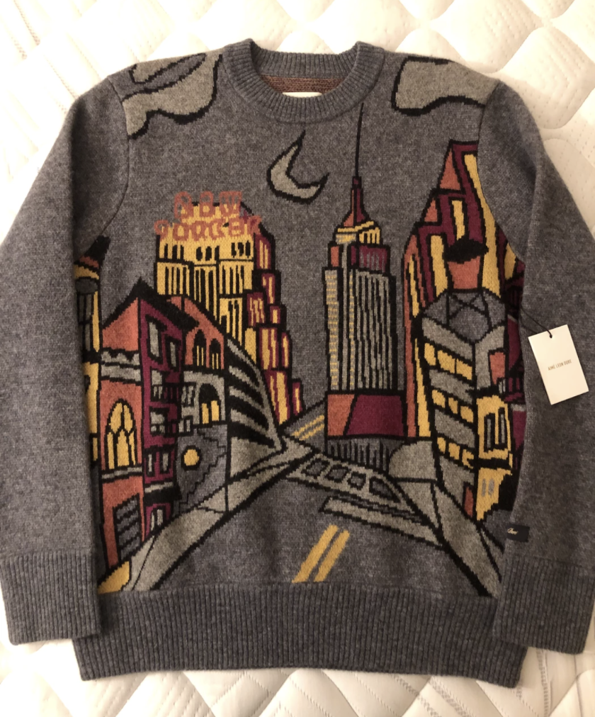 Aime Leon Dore Picasso Molina City Sweater Size small Grey | eBay