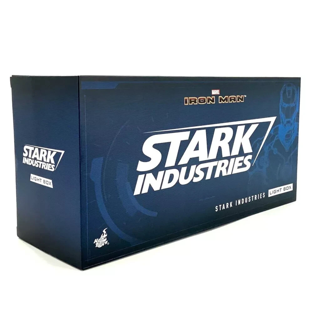 Hot Toys MCU Marvel Stark Industries Logo USB Light Box - New