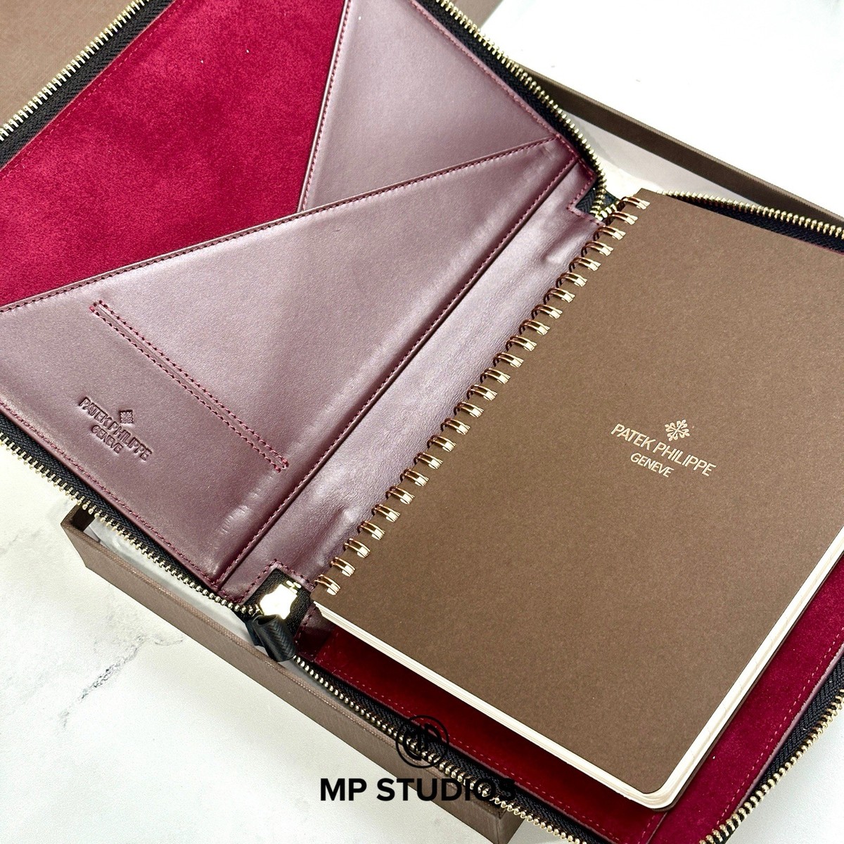 Patek Philippe Saffiano Leather Journal Notebook Case AD VIP Gift