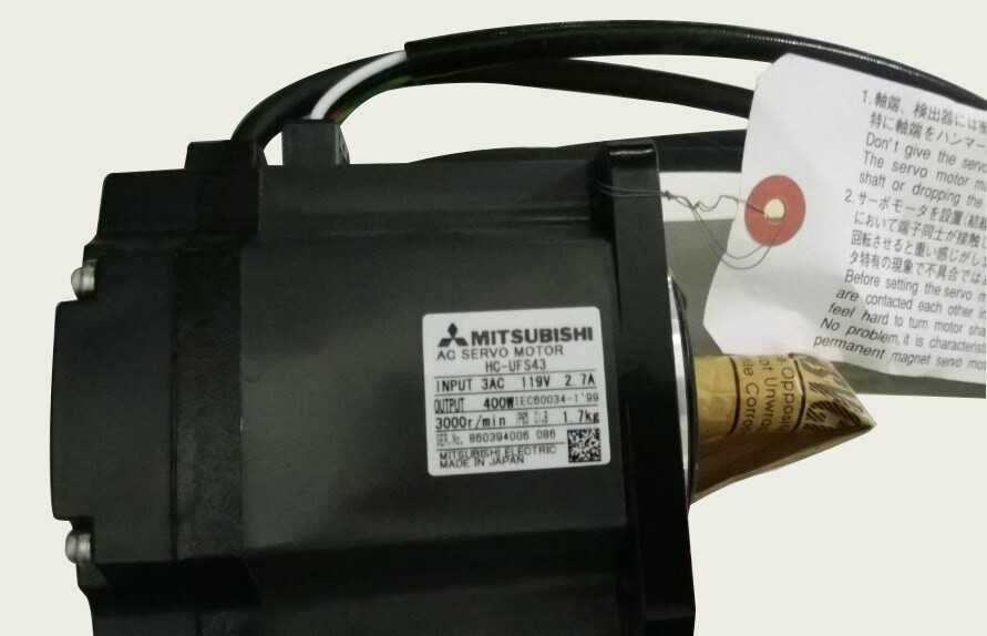 サーボモーター MITSUBISHI ELECTRIC ACサーボモーター HC-UFS43 HF