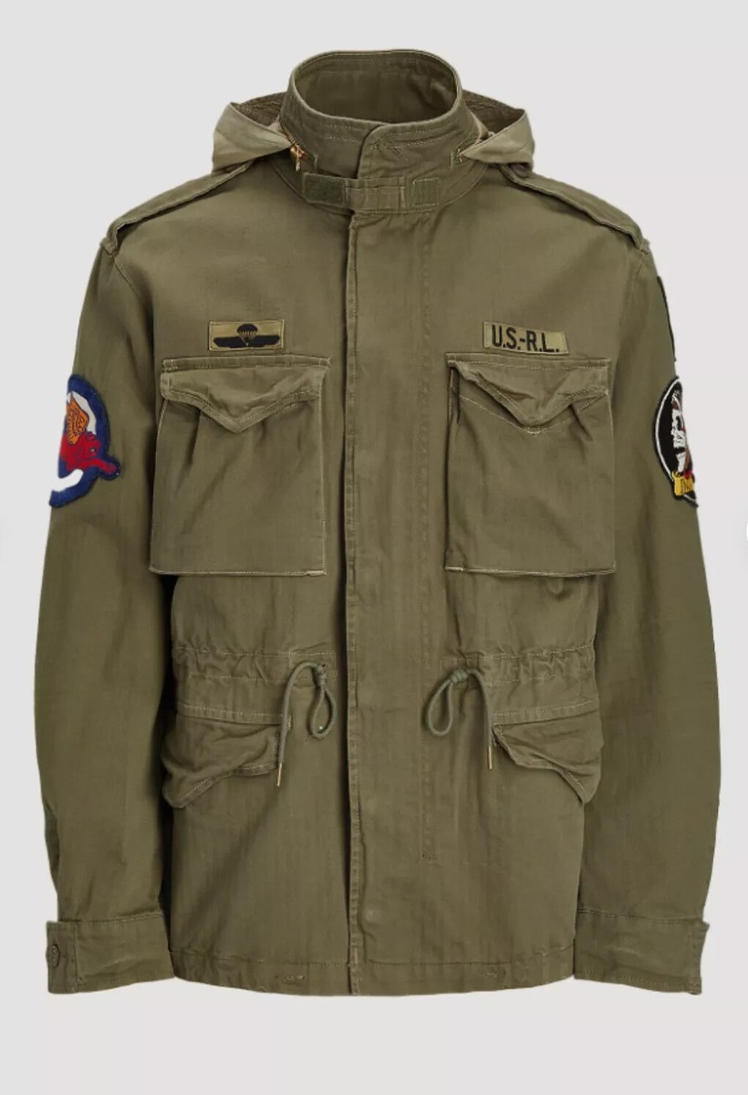 Polo Ralph Lauren Military Army M65 Skull Skeleton Patch