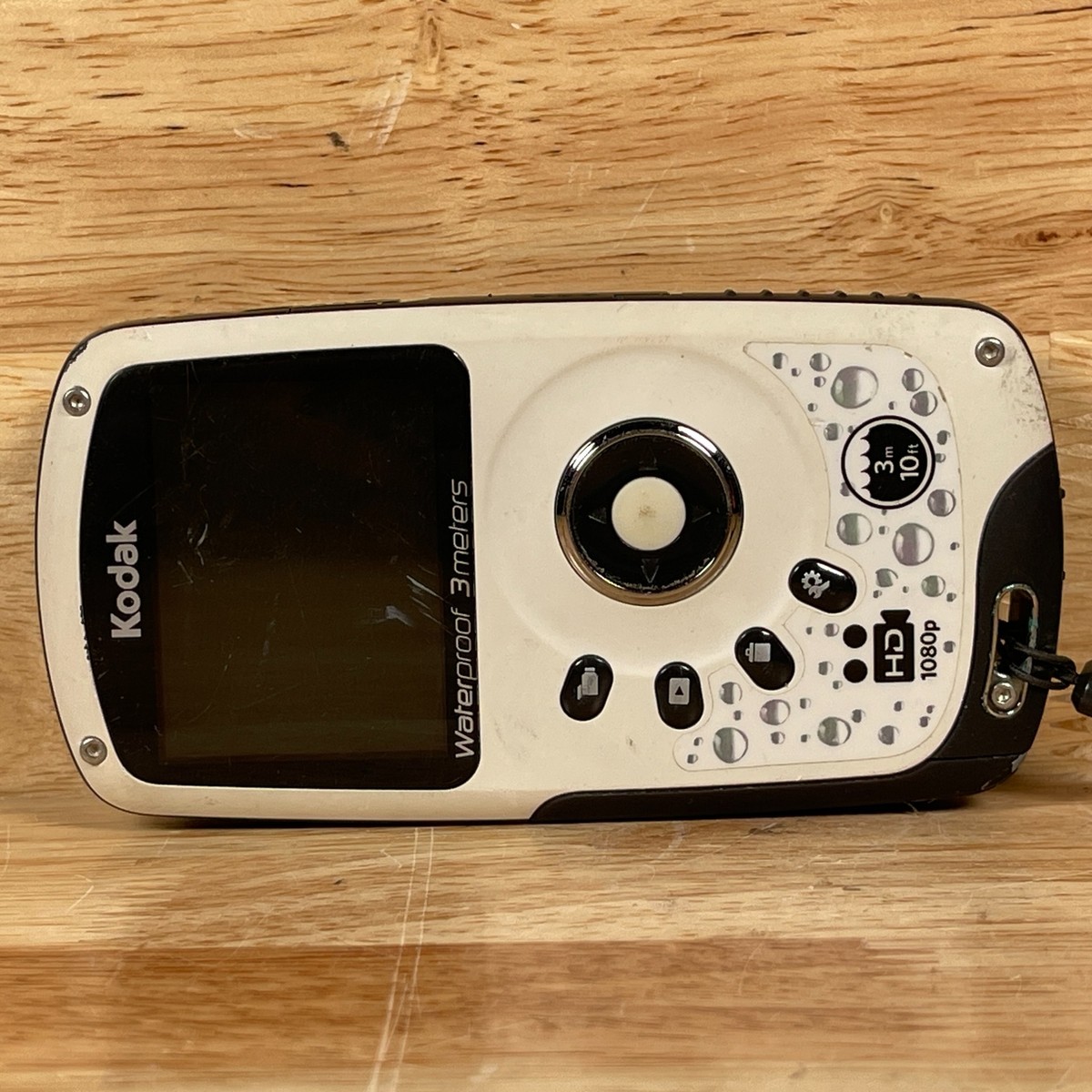 Kodak Playsport ZX3 Class B White Waterproof 5V 1080p HD Pocket