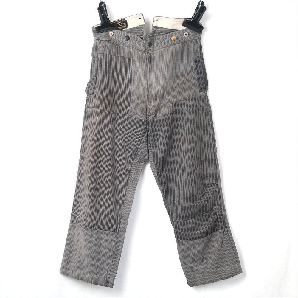 Vintage French Patchwork Work Pants BORO 30s | eBay