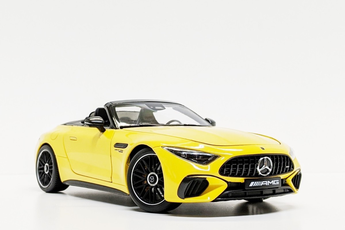 iScale 1:18 Mercedes-Benz SL63 AMG 4MATIC+ (R232) in Sun Yellow | eBay