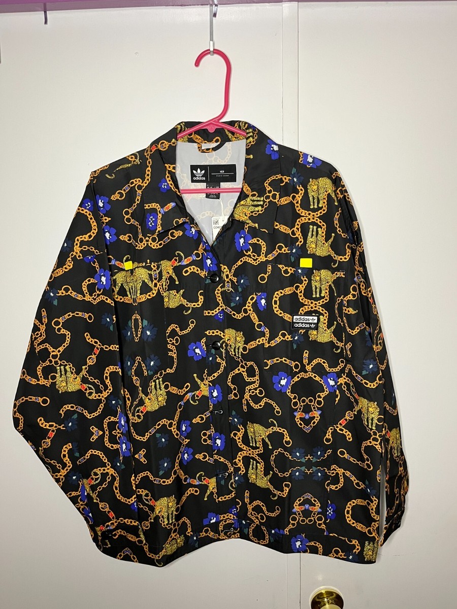 Adidas x Her Studio London Jacket Leopard Floral Chains Women's
