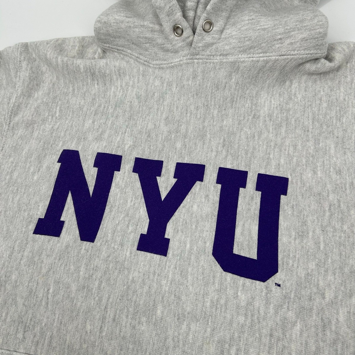 Vintage 90s y2k men's Champion reverse weave NYU New York