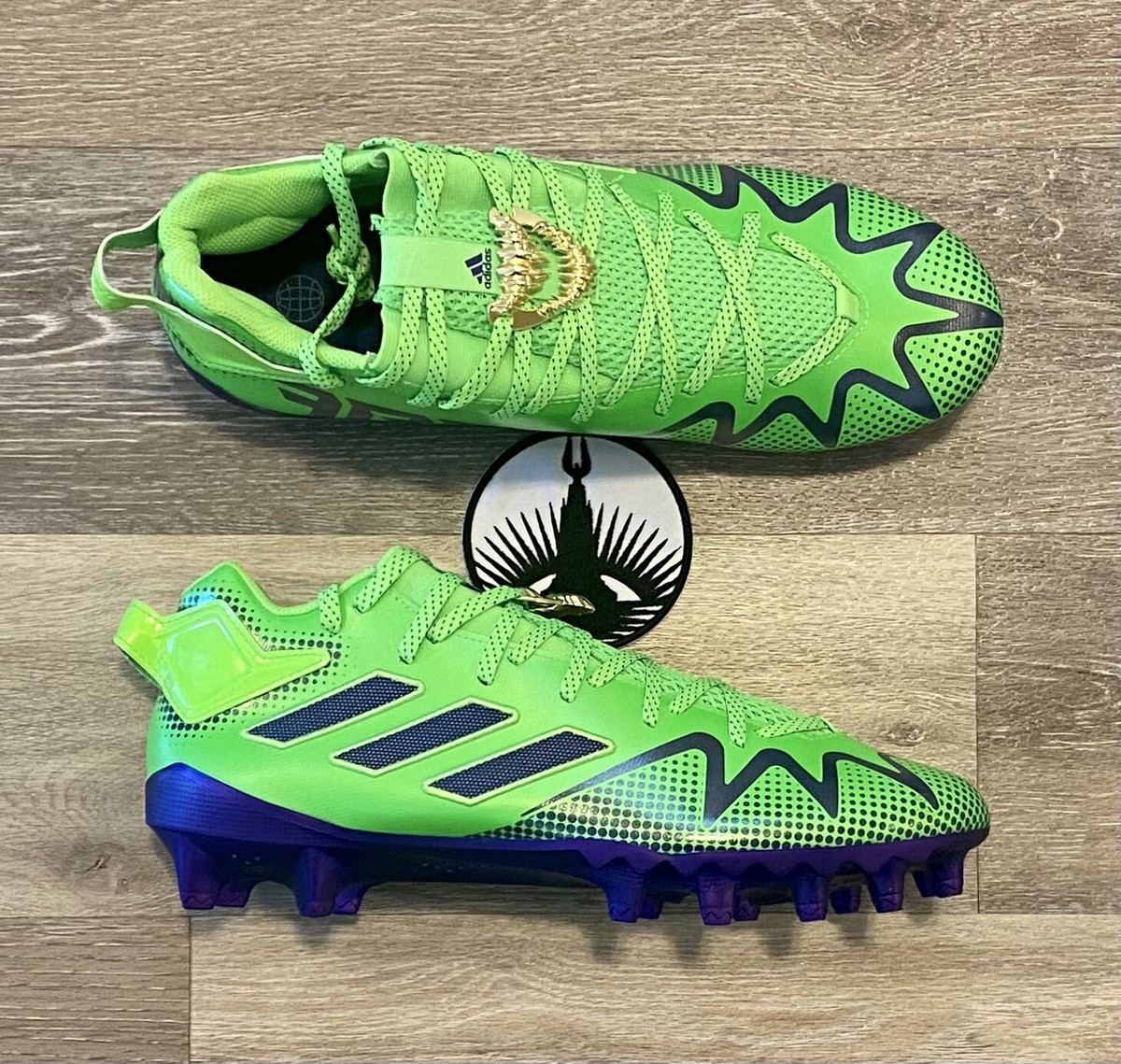 Adidas Freak 22 'The Hulk' Green Metallic Purple Football Cleat