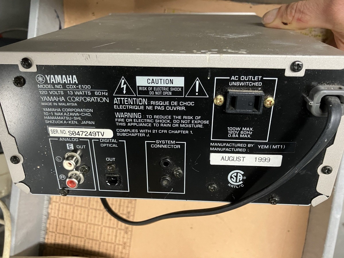 Yamaha CDX-E100 Elite Micro System CD Player Natural Sound Vintage