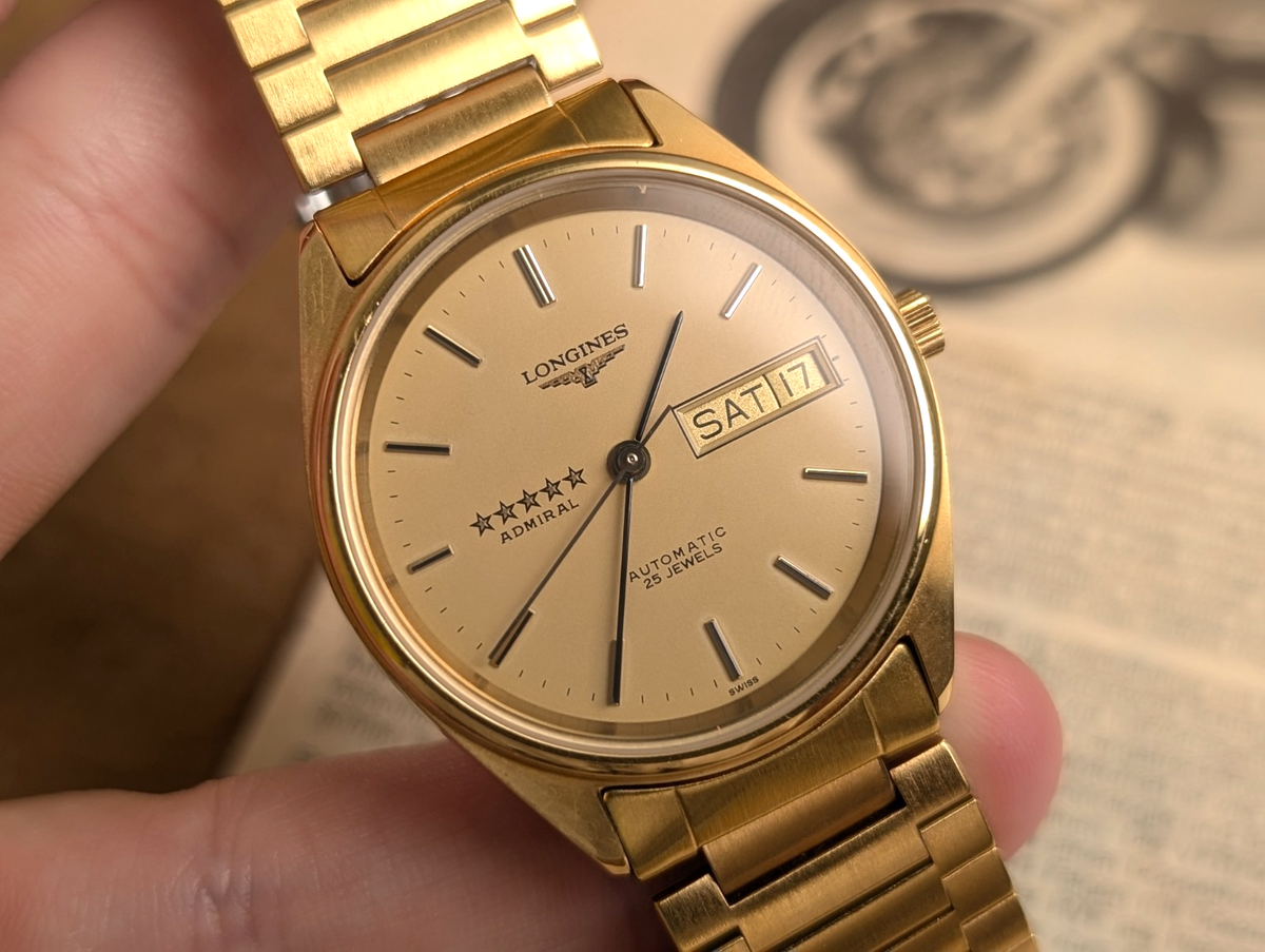 LONGINES Admiral 5Star L7.634.2 Day/Date Gold Dial Automatic Men's