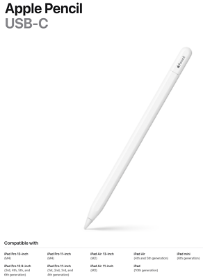 New Apple Pencil (USB-C) MUWA3AM/A | eBay