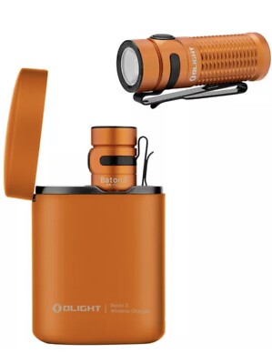 Olight Baton 3 Premium Edition w/ Portable Wireless Charger 1200