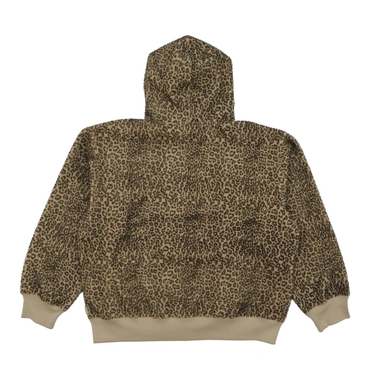 Supreme Pilled Zip Up Hooded Sweatshirt Cheetah | eBay