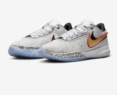 Nike Lebron XX 20 'The Debut' White Gold US Men's Size 18 DJ5423