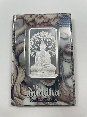 2025 Pamp Suisse 999 Silver The Buddha 1 oz Silver Bar in Assay