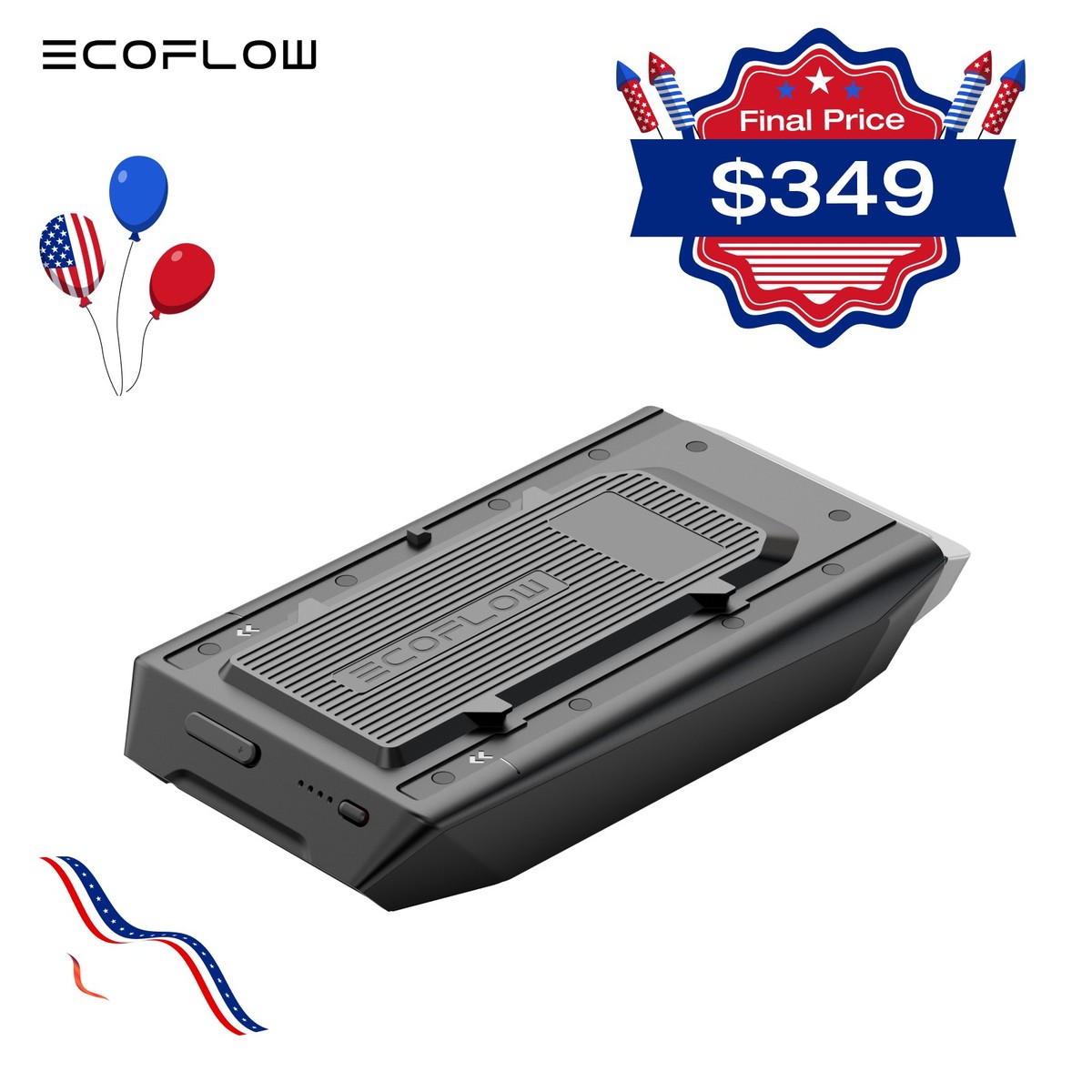EcoFlow WAVE 2 Add-On Battery, 1159Wh Battery for WAVE 2 Air