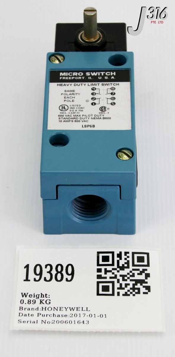 19389 HONEYWELL MICRO LIMIT SWITCH (NEW) LSP6B | eBay