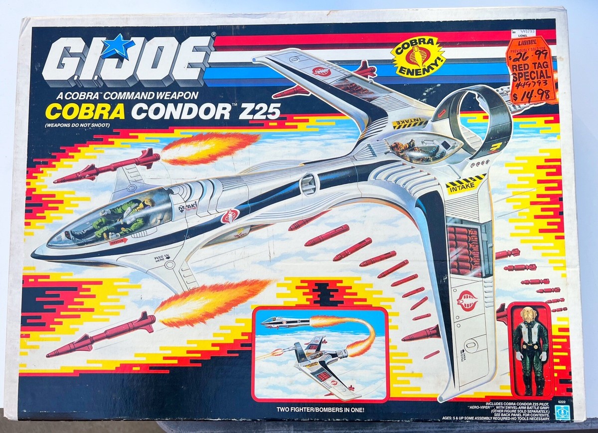 GI JOE CONDOR Z25 W/ AERO VIPER BOX COMPLETE 1989 COBRA VINTAGE | eBay