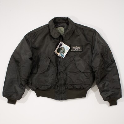 NEW OLD STOCK 90'S ALPHA INDUSTRIES CWU-45/P FLYERS JACKET XX