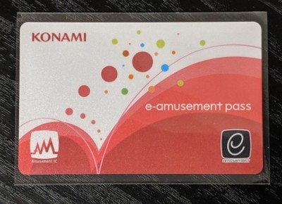Konami e-AMUSEMENT PASS Card Amusement IC e-Amuse DDR IIDX SDVX