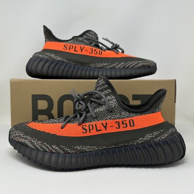 adidas Yeezy Boost 350 V2 Carbon Beluga Grey Black Orange Men's