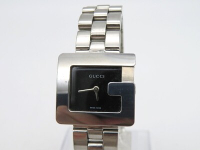 GUCCI G Face 3600L Quartz Black Dial Square Ladies Fast Shipping